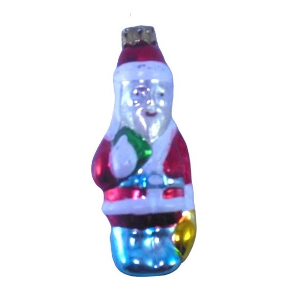 Lot of 3 Vintage Blown Glass Christmas Ornaments 1 Santa and 2 Soldiers - Picture 3 of 8